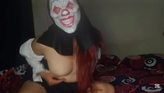 Latinas are the best in sex, enjoy this homemade Halloween video with a sexy schoolgirl.